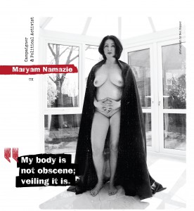 Action in Support of Aliaa Magda Elmahdy, Nude Photo Revolutionary Calendar, Photo by Ben Hopper