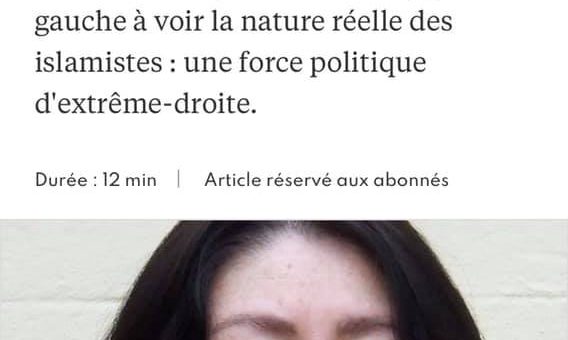 “مصاحبه لکسپرس‌ فرانسه با مریم نمازی- “حق انتقاد از اسلام برای ما ناباوران اسلام‌ حیاطی‌است