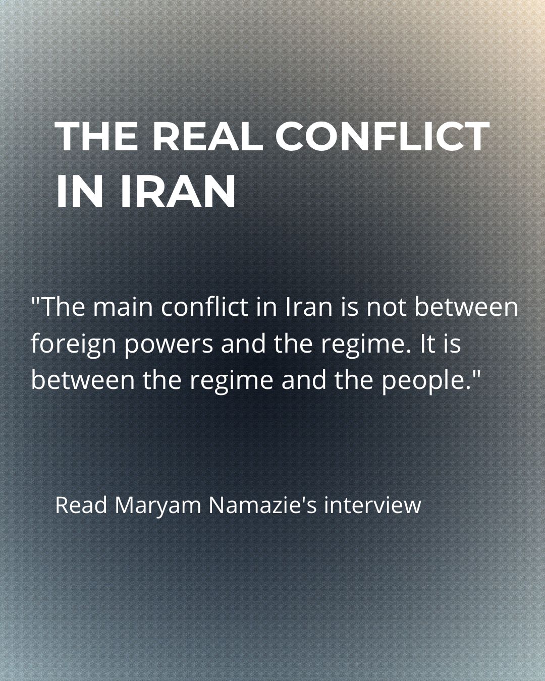 Interview with Maryam Namazie on Iran’s Revolution in the Shadow of War